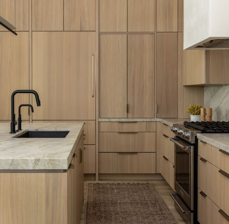 (Used In Blog) Rift Saw Oak Kitchen